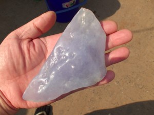 ラベンダー翡翠原石