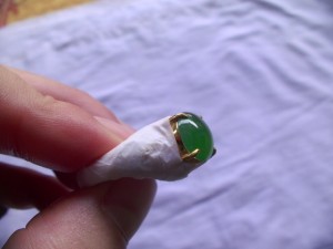 ろうかん翡翠リング