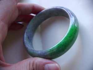 高級翡翠バングル　支那の夜