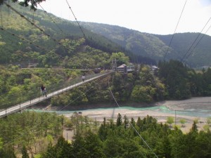 谷瀬の吊り橋