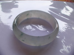 氷翡翠バングル　夢の浮雲