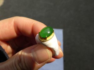 ろうかん翡翠（ヒスイ）リング