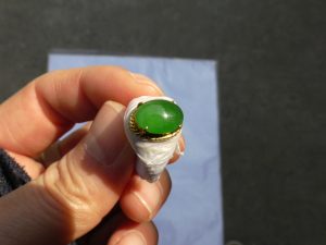 ろうかん翡翠（ヒスイ）リング