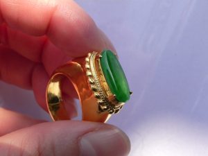 ろうかん翡翠（ヒスイ）指輪