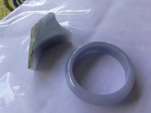 ラベンダー翡翠バングル