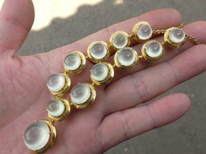 氷翡翠ネックレス