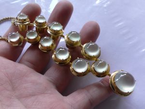 氷翡翠ネックレス