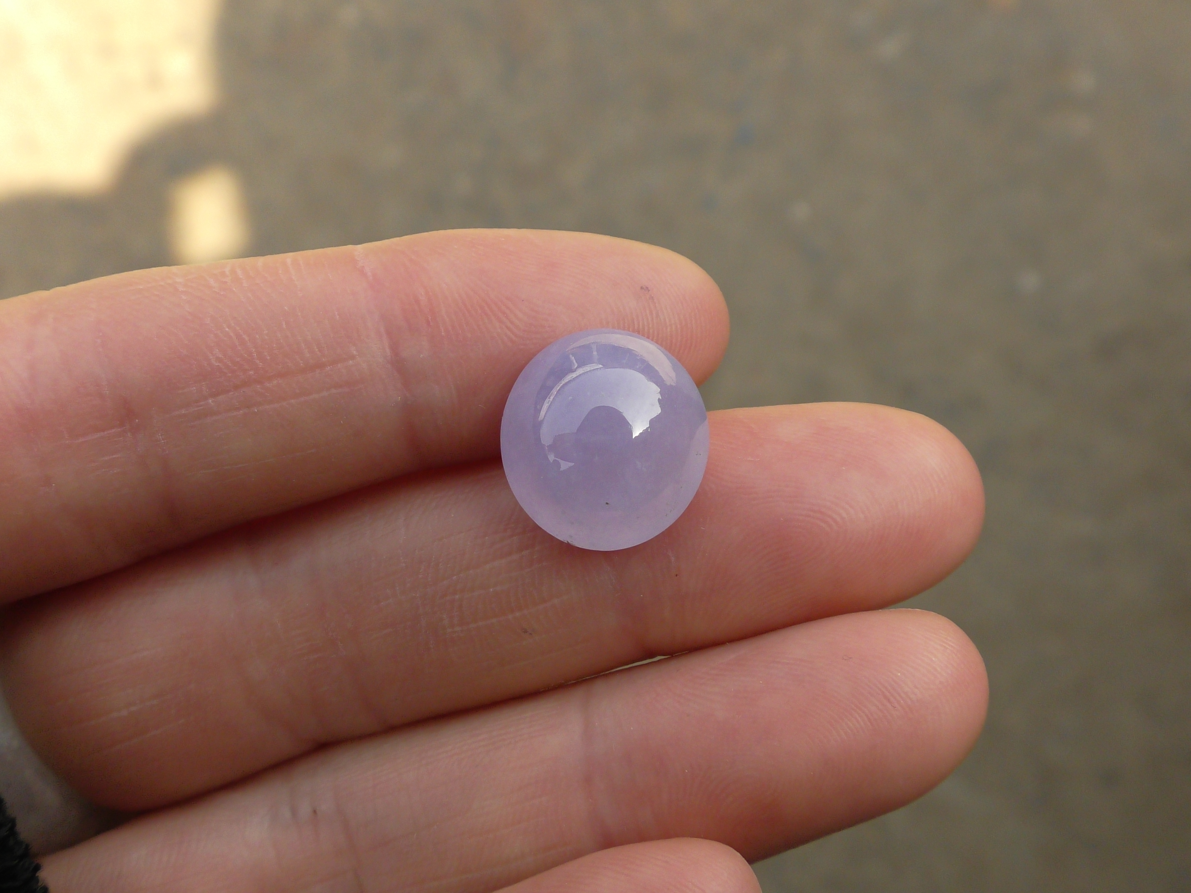 ラベンダー氷翡翠ルース 紫卵 – 翡翠市場からの便り