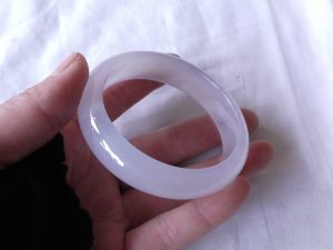 ラベンダー氷翡翠バングル