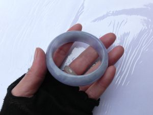 ラベンダー翡翠バングル