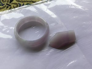 ラベンダー翡翠バングル