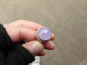 ラベンダー翡翠ルース