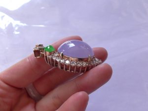 ラベンダー翡翠ルース