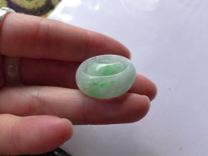 くりぬき翡翠リング&ペンダントセット