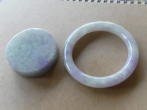 ラベンダー翡翠バングル