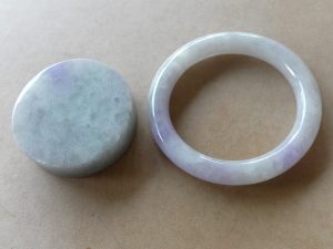 ラベンダー翡翠バングル
