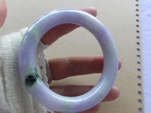 ラベンダー翡翠バングル