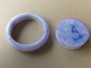 ラベンダー翡翠バングル