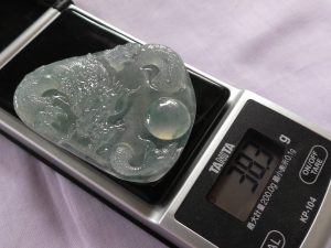 高級氷翡翠カービング