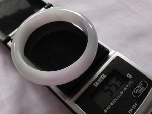 ラベンダー翡翠バングル