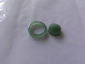 氷翡翠くりぬきリング
