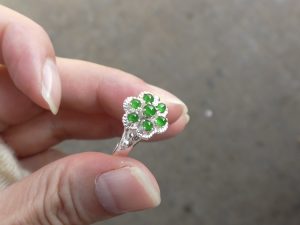 ろうかん翡翠リング