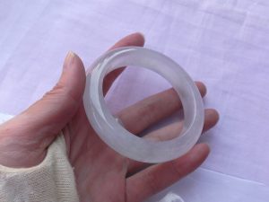 ラベンダー氷翡翠バングル