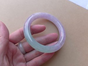 ラベンダー翡翠プリンセスバングル