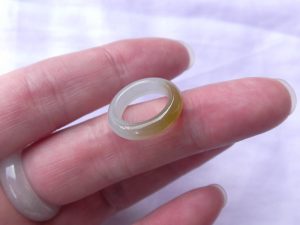 くりぬき氷翡翠リング