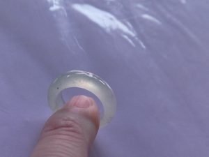 氷翡翠くりぬきリング