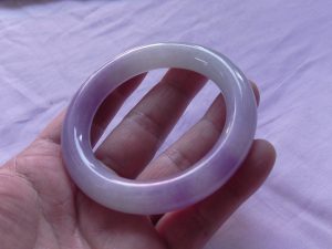 高級ラベンダー翡翠プリンセスバングル