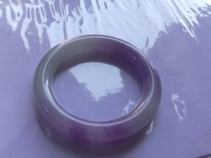 高級ラベンダー翡翠プリンセスバングル