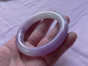 高級ラベンダー翡翠プリンセスバングル