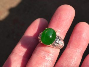 ろうかん翡翠リング