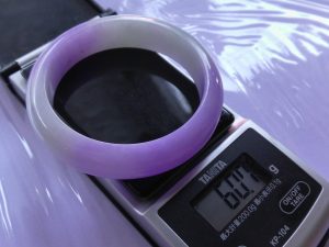 ラベンダー翡翠バングル