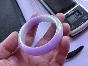 ラベンダー翡翠バングル