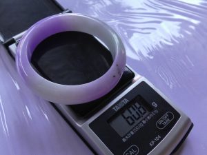 ラベンダー翡翠バングル