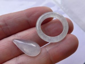 氷翡翠リングとペンダント