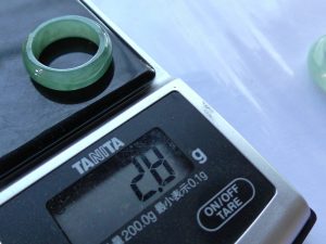 氷翡翠くりぬきリング