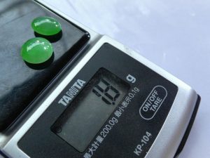 ろうかん翡翠ルース２点セット