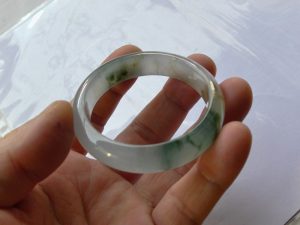 氷翡翠バングル　水草