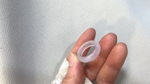 高級アイスラベンダーくりぬきリング