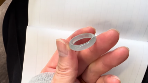 くりぬきリング薄ブルー　14号×4.6×3.0×2.4g　1L