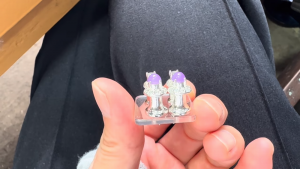 ラベンダー翡翠ペアルース
