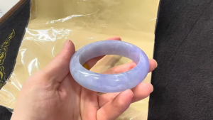 高級ラベンダー翡翠バングル