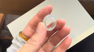 氷翡翠くりぬきリング
