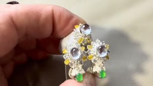 氷翡翠ルース３点セット