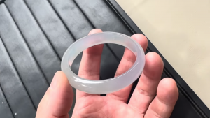 高級アイスラベンダー翡翠バングル