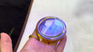 高級ミャンマー産琥珀バングル＆中石