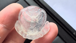 氷翡翠カービング　初転法輪